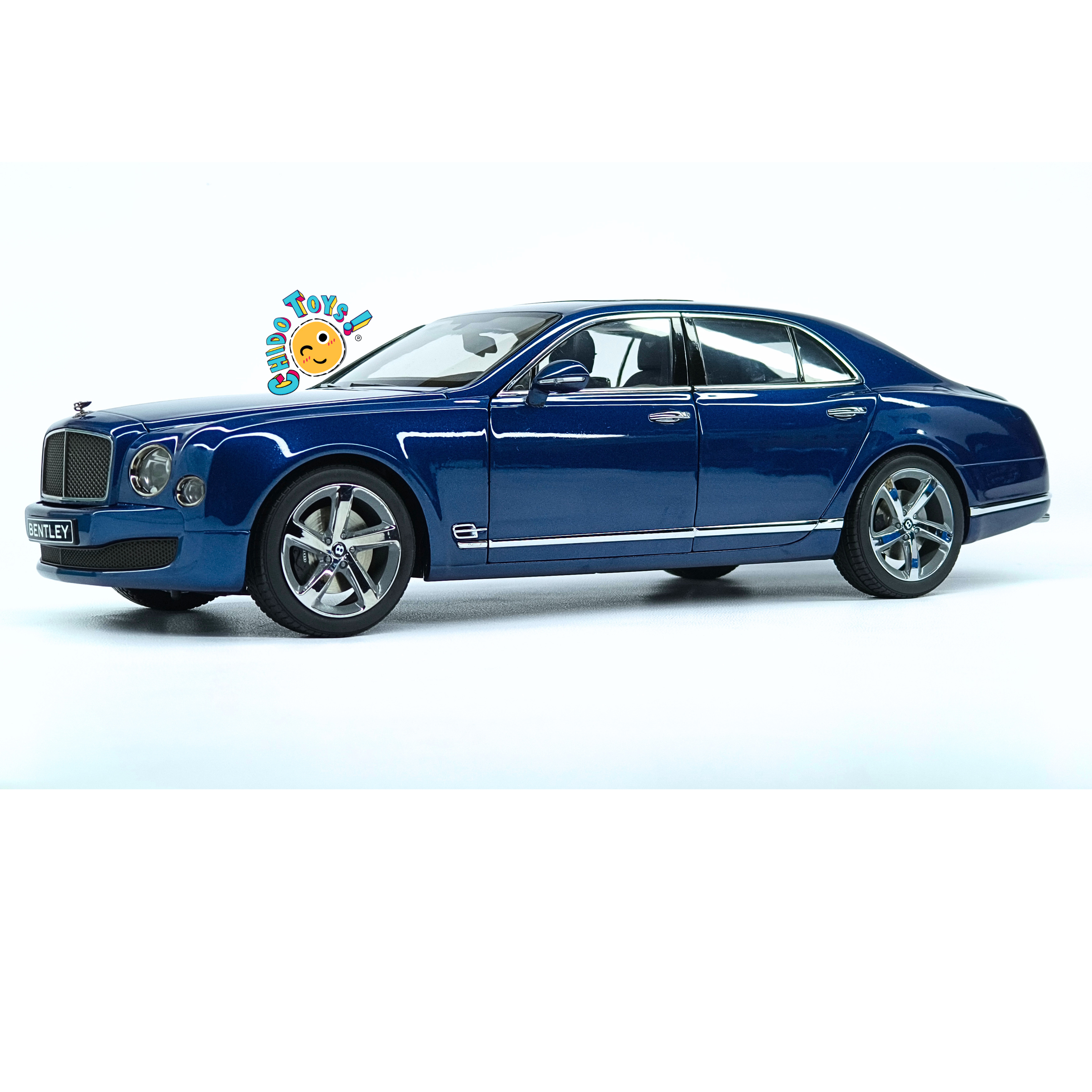 Raro, Kyosho Bentley Mulsanne Speed 2014 1:18 Marlin Blue Dealer Edition