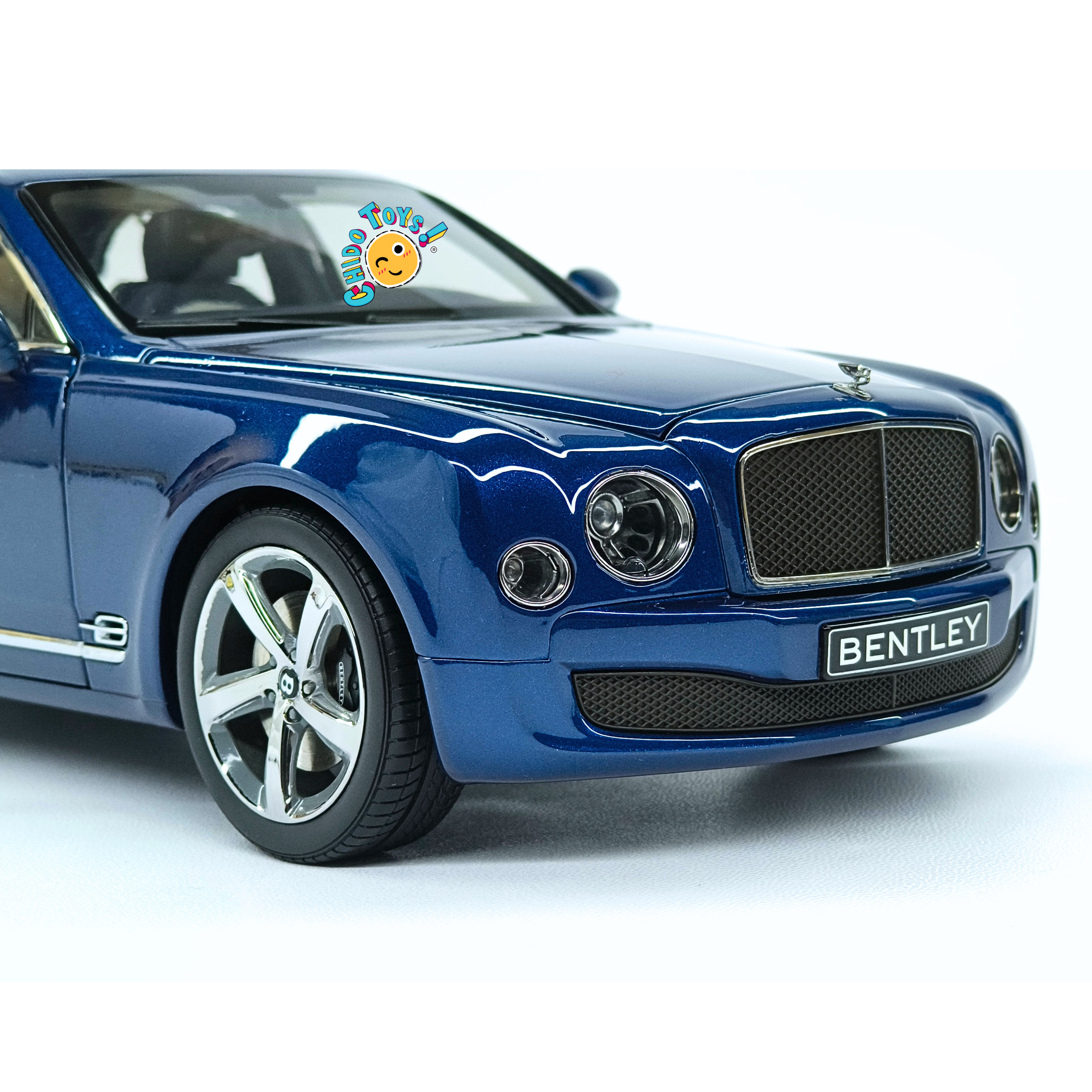 Raro, Kyosho Bentley Mulsanne Speed 2014 1:18 Marlin Blue Dealer Edition