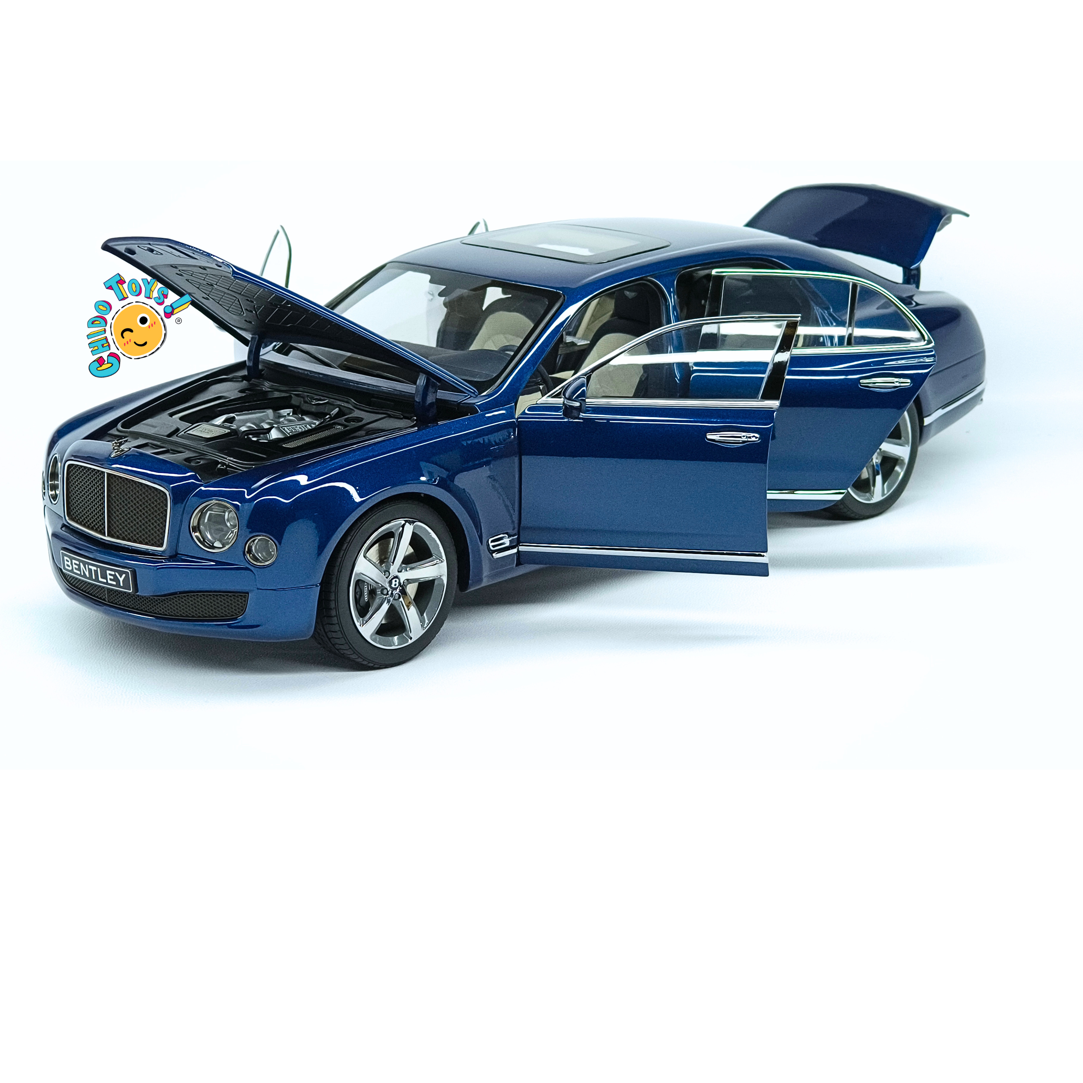 Raro, Kyosho Bentley Mulsanne Speed 2014 1:18 Marlin Blue Dealer Edition