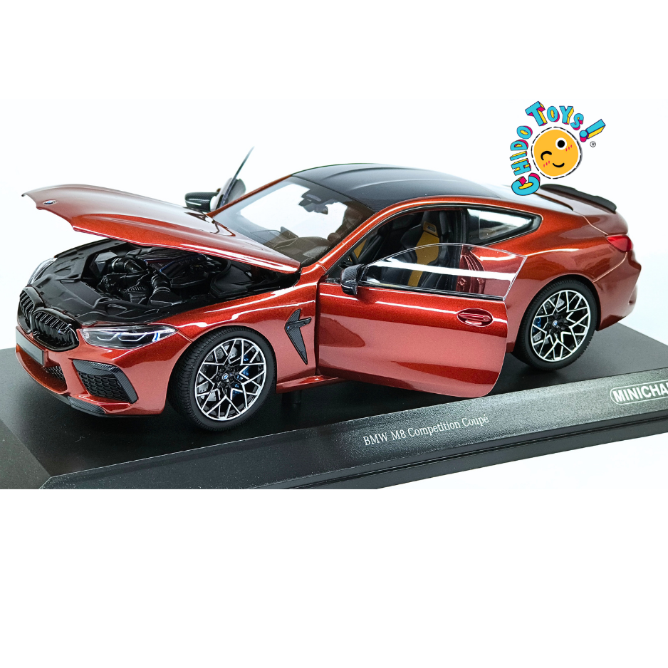 Minichamps BMW M8 Competition Coupé 2020 1:18 Red Metallic con aperturas
