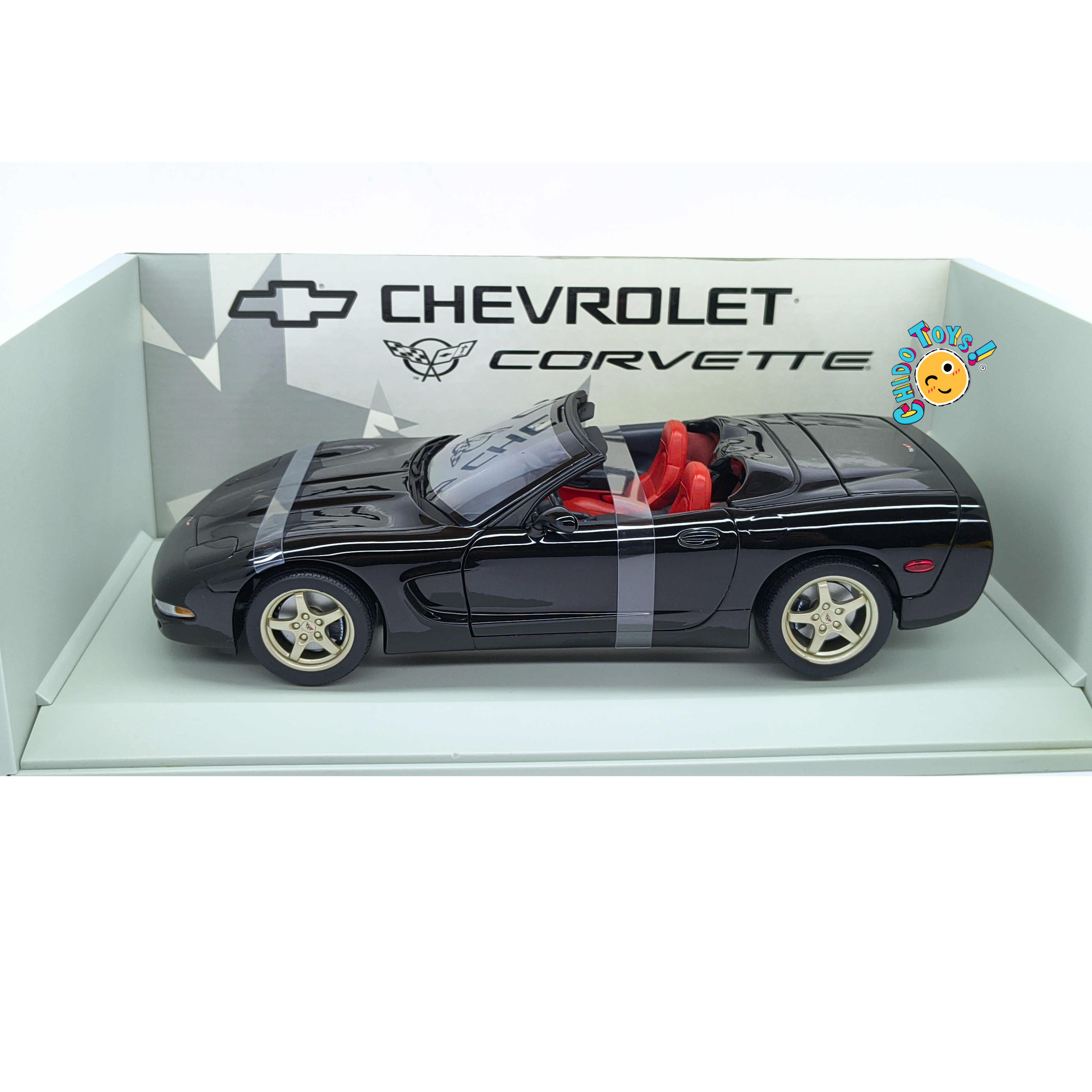 UT Models Chevrolet Corvette C5 1999 1:18 negro con interior rojo y caja original