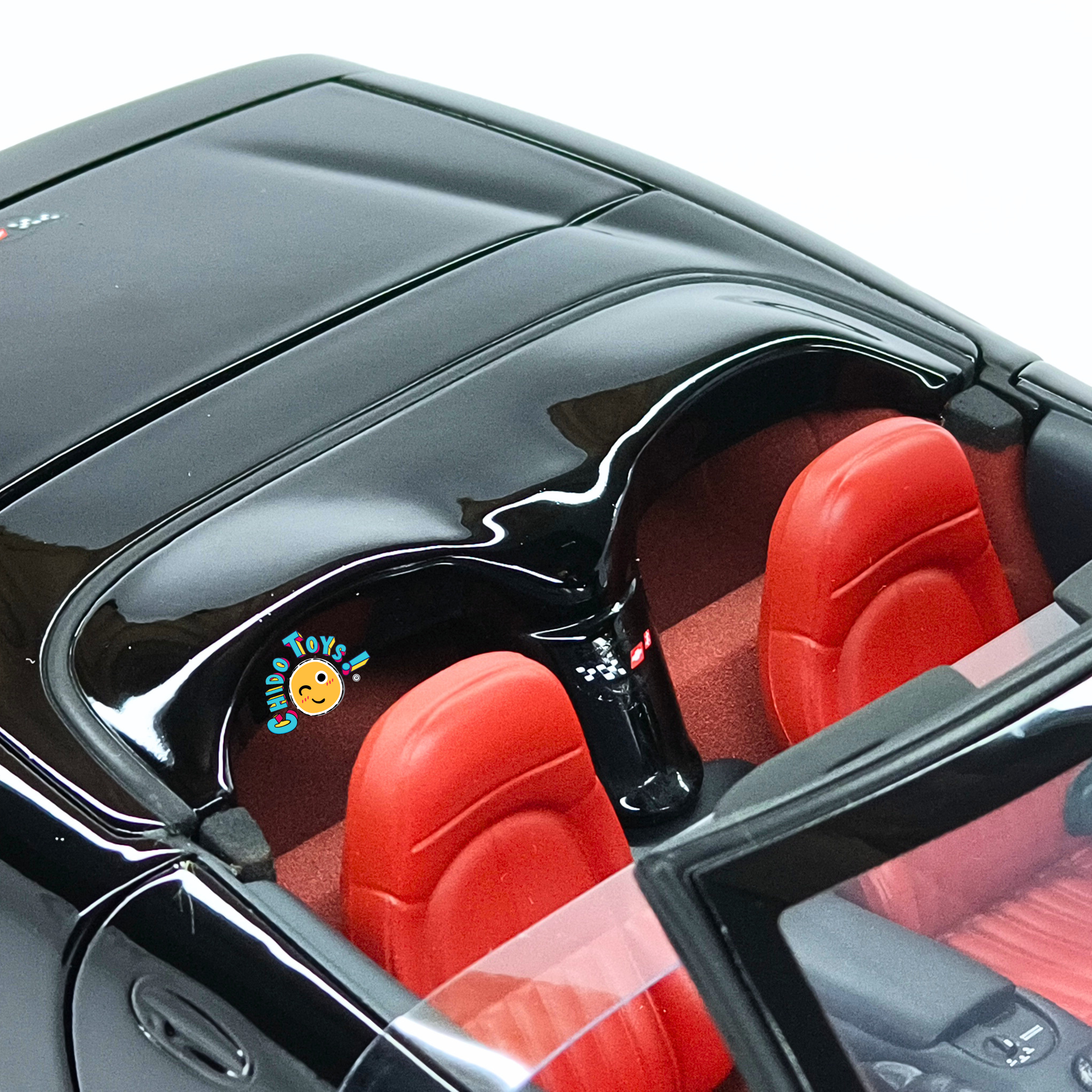 UT Models Chevrolet Corvette C5 1999 1:18 negro con interior rojo y caja original