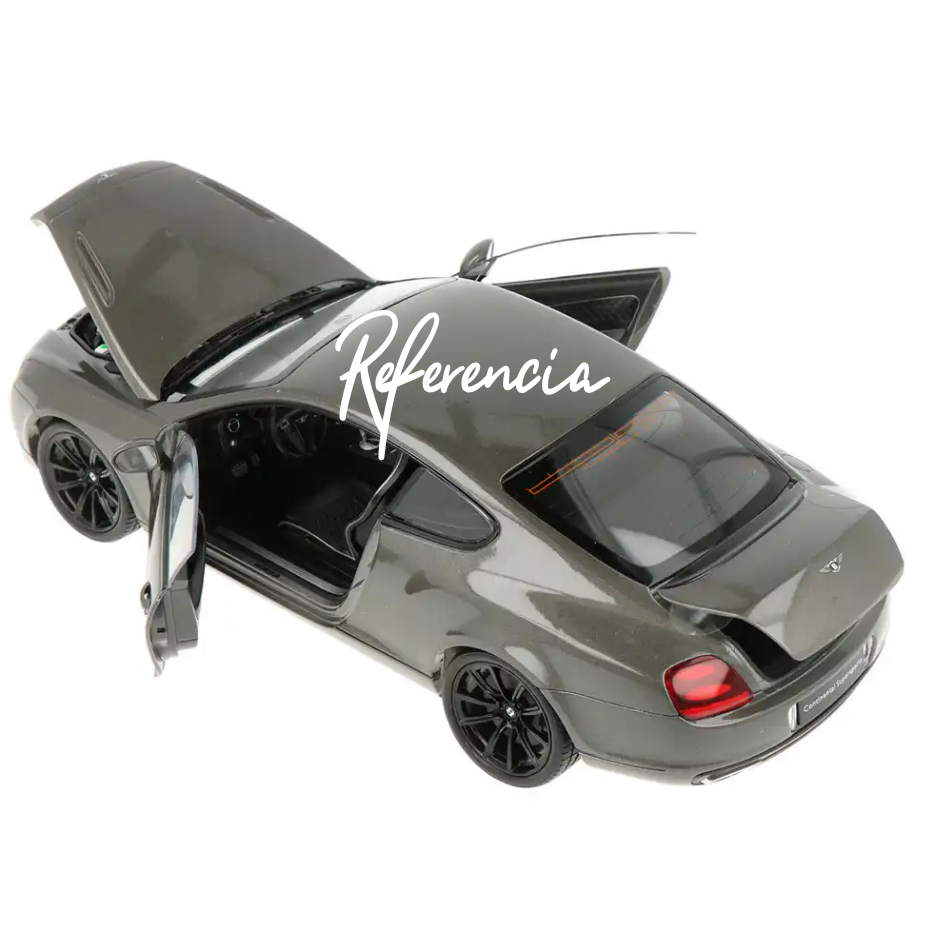 Welly Bentley Continental Supersports 1:18 gris metálico con dirección funcional
