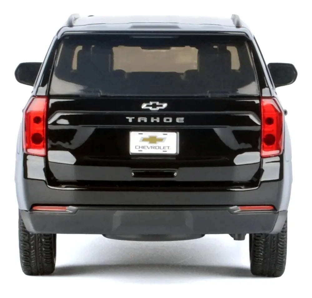 MotorMax Chevrolet Tahoe Z71 2025 1:24 negra con apertura de puertas y cajuela