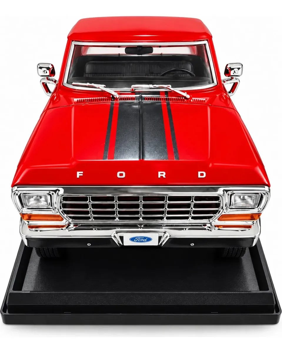 Maisto 1979 Ford F-150 Custom Special Edition 1:20 roja con apertura de cofre y puerta