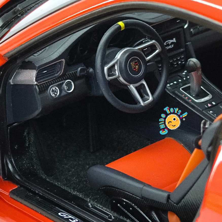 AUTOart Porsche 911 (991) GT3 RS 1:18 Lava Orange con rines gris oscuro