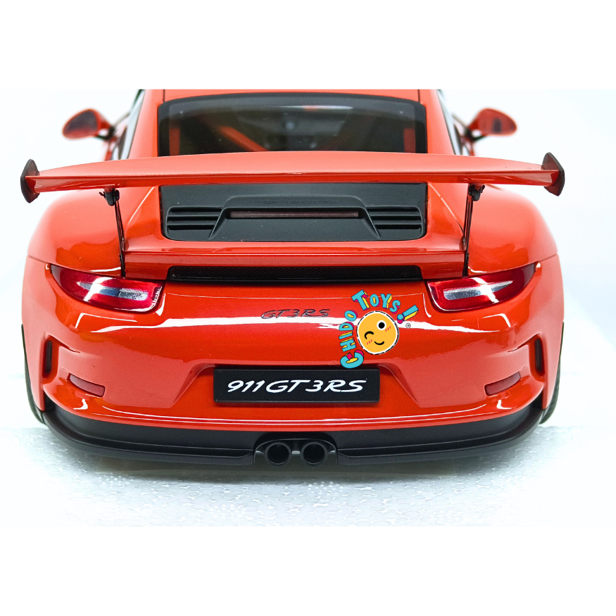 AUTOart Porsche 911 (991) GT3 RS 1:18 Lava Orange con rines gris oscuro