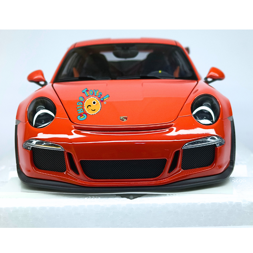 AUTOart Porsche 911 (991) GT3 RS 1:18 Lava Orange con rines gris oscuro