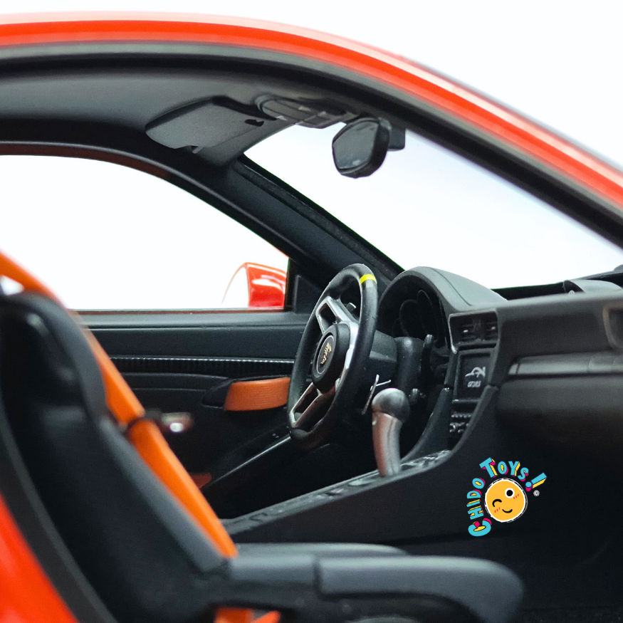 AUTOart Porsche 911 (991) GT3 RS 1:18 Lava Orange con rines gris oscuro