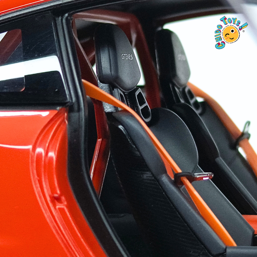 AUTOart Porsche 911 (991) GT3 RS 1:18 Lava Orange con rines gris oscuro