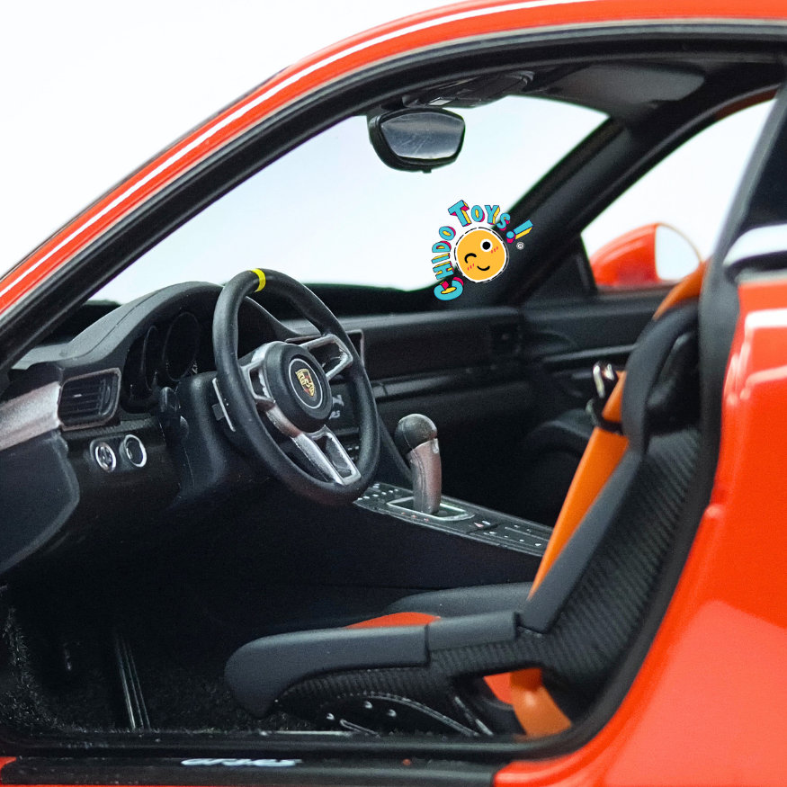 AUTOart Porsche 911 (991) GT3 RS 1:18 Lava Orange con rines gris oscuro