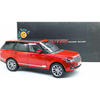 Range Rover 2013 Welly GT Autos 1:18 rojo metálico con apertura total, dirección, suspensión funcional y techo panorámico.