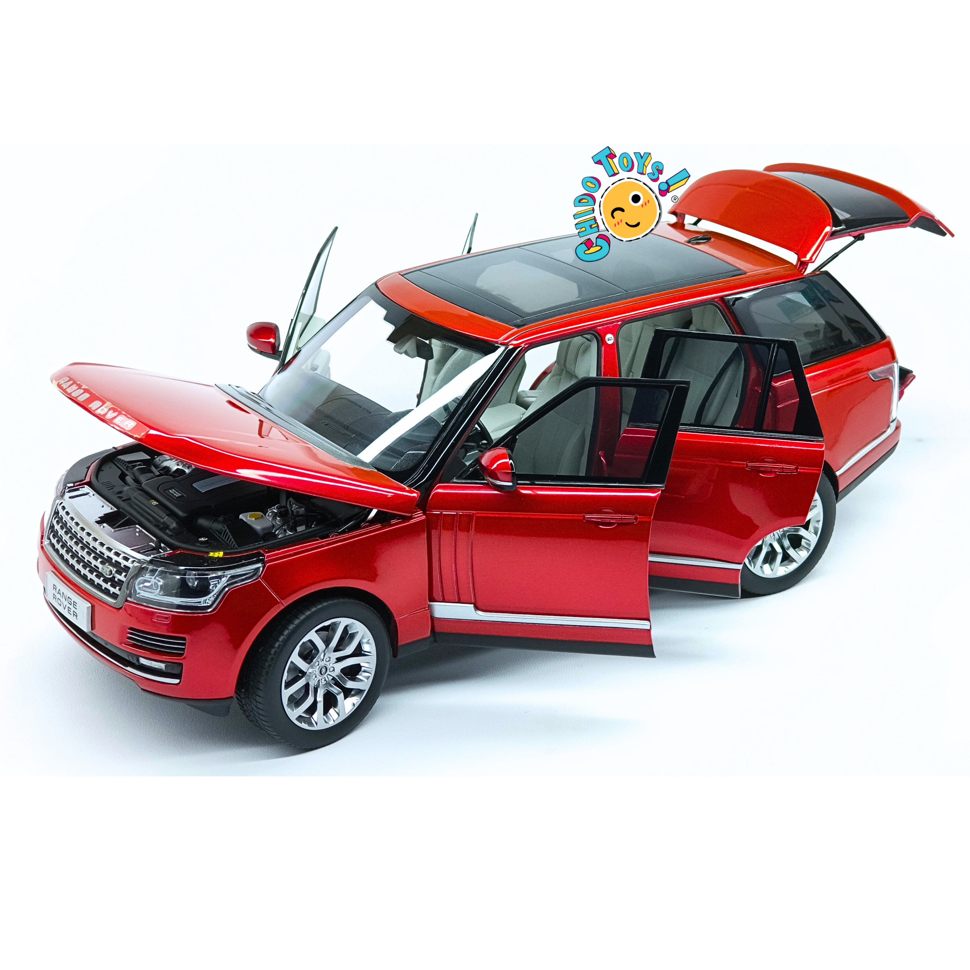 Welly GT Autos Range Rover 2013 1:18 rojo con apertura total