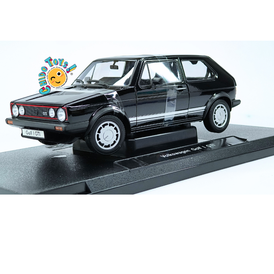 Welly NEX Volkswagen Golf I GTI 1:18 Negro con base de exhibición