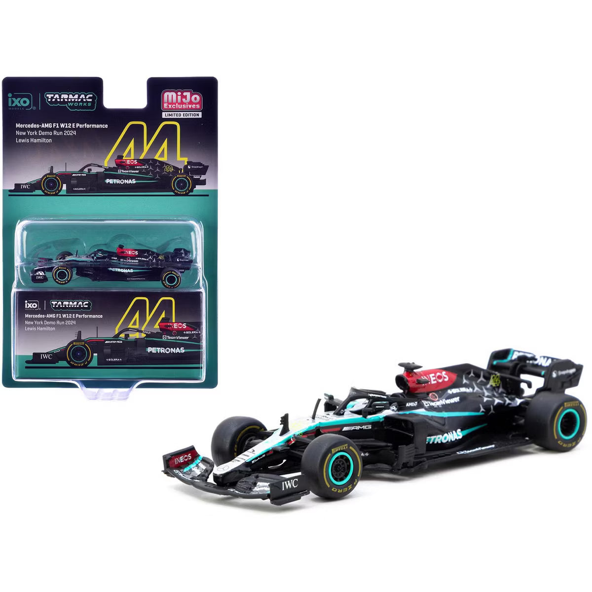 Tarmac Works Mercedes-AMG F1 W12 E Performance #44 Lewis Hamilton 1:64 MiJo Exclusive