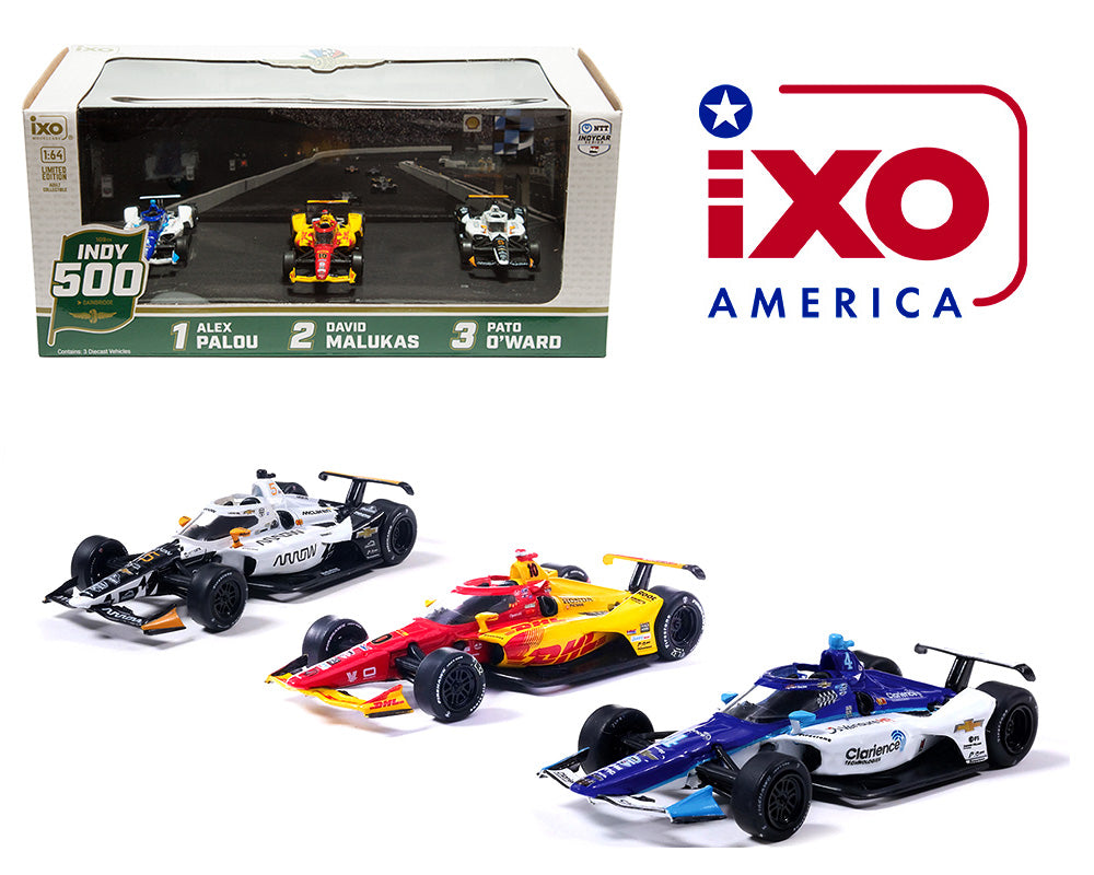 IXO America Indy 500 Set 3 Autos 1:64 Edición Limitada