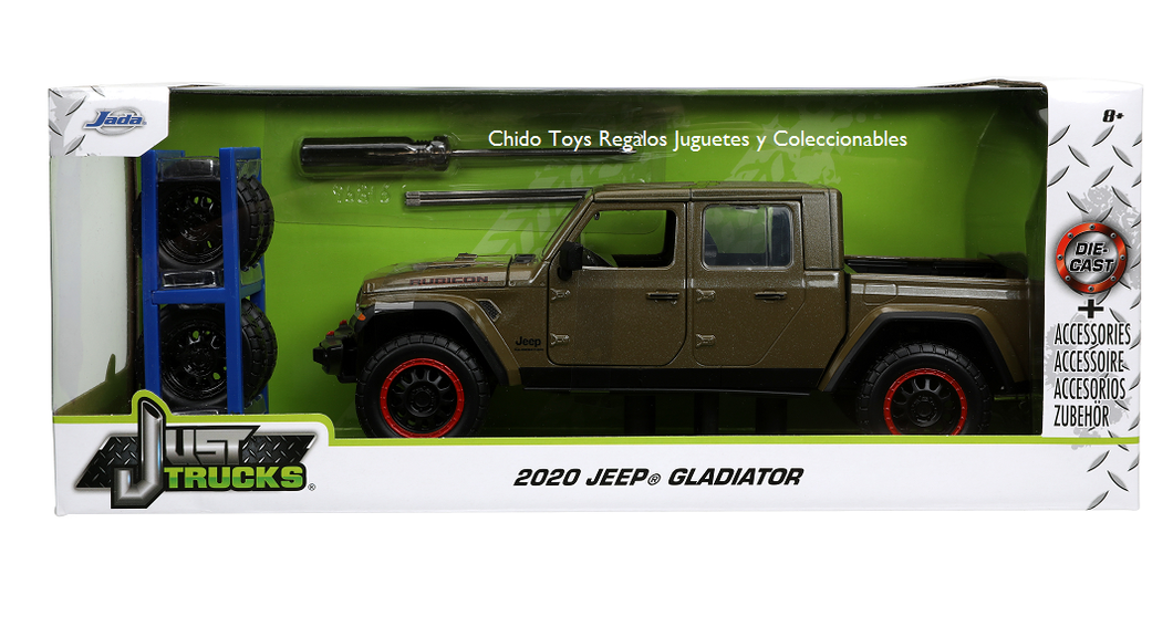 Auto a escala marca Jada, Modelo Jeep Gladiator 2020