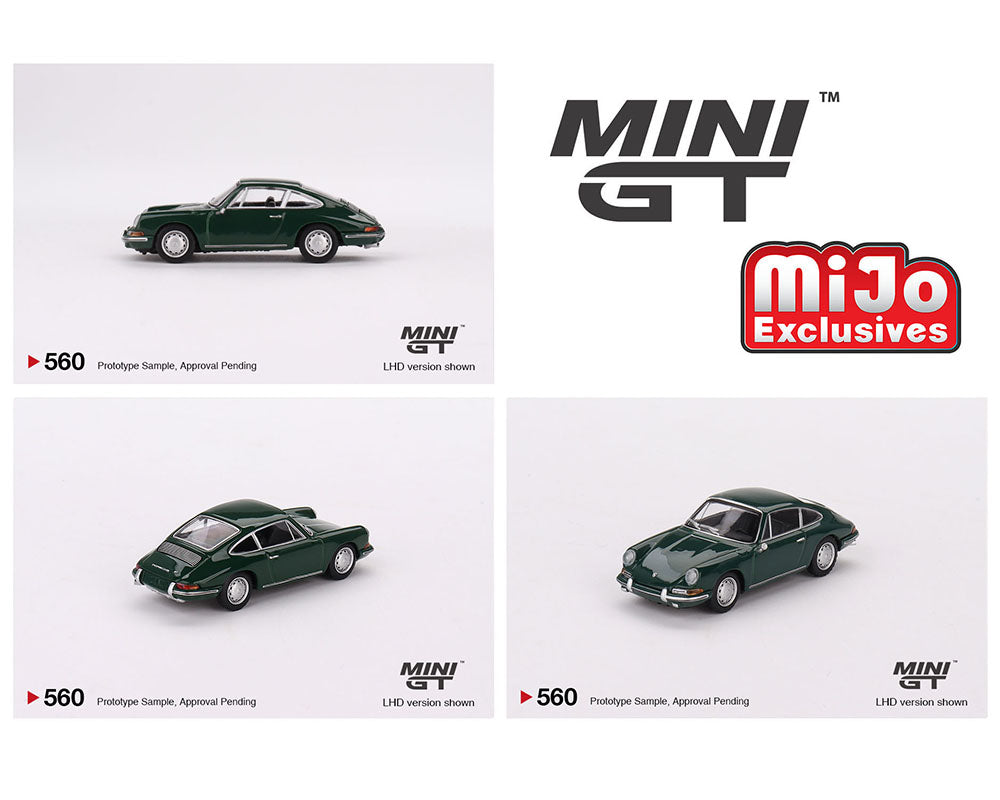 PREVENTA Auto a escala marca Mini GT, Modelo Porsche 911 1963 – Verde Irlandés