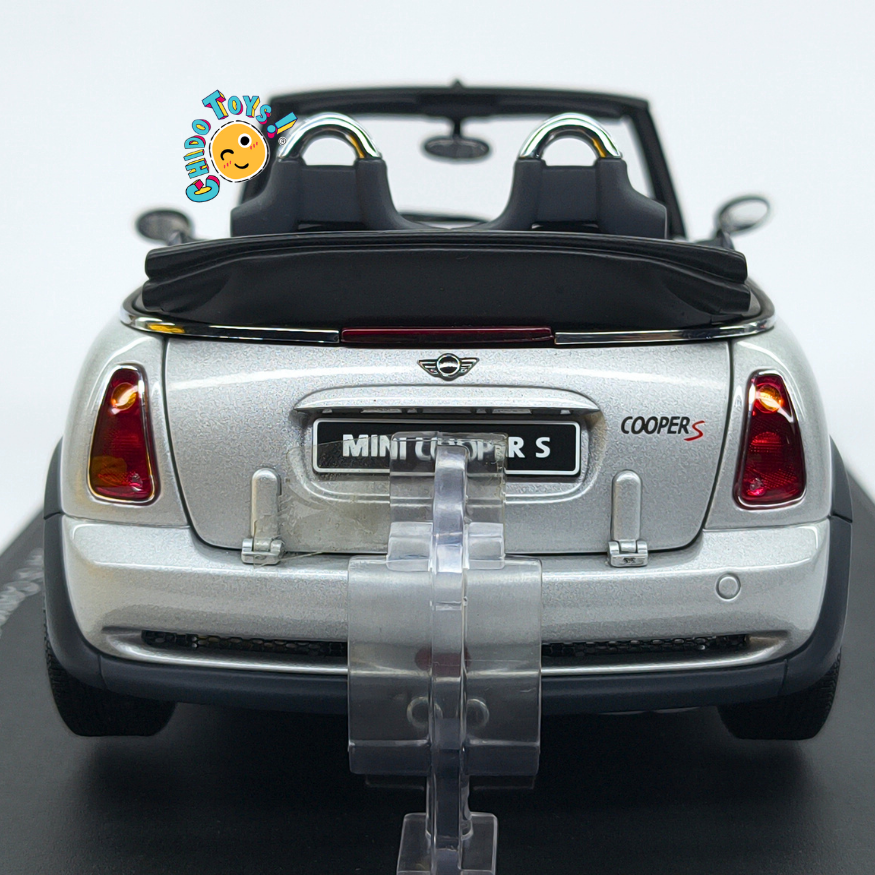 AUTOart MINI Cooper S Convertible 1:18 Plata Metalizado