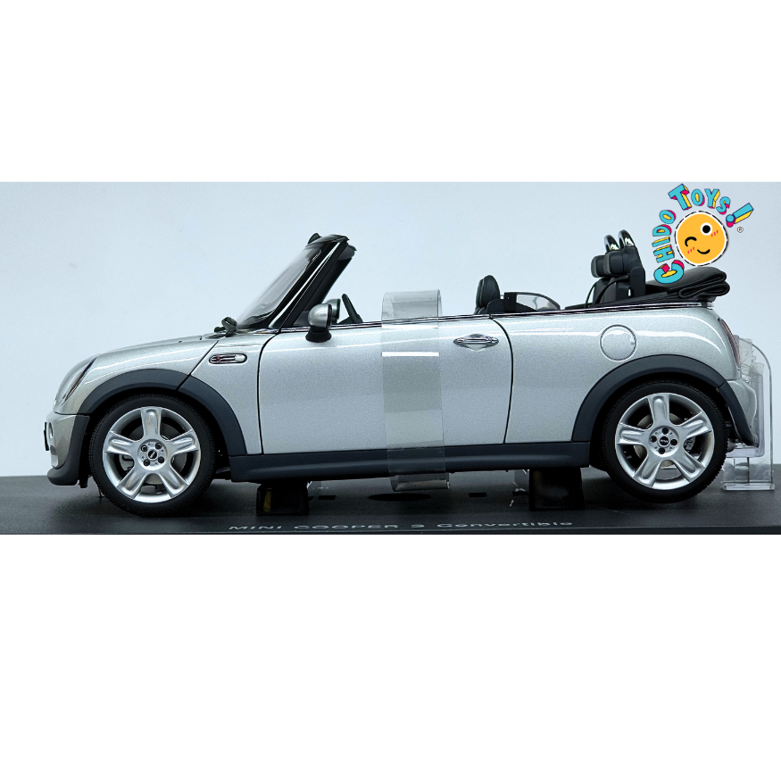 AUTOart MINI Cooper S Convertible 1:18 Plata Metalizado