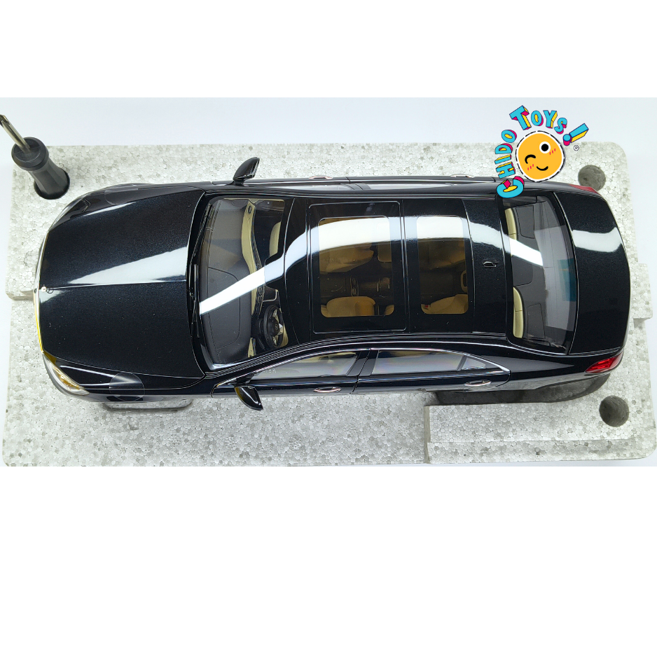 Mercedes-Benz S-Class V222 AMG Line 2017 Norev 1:18 Dealer Edition negro obsidiana
