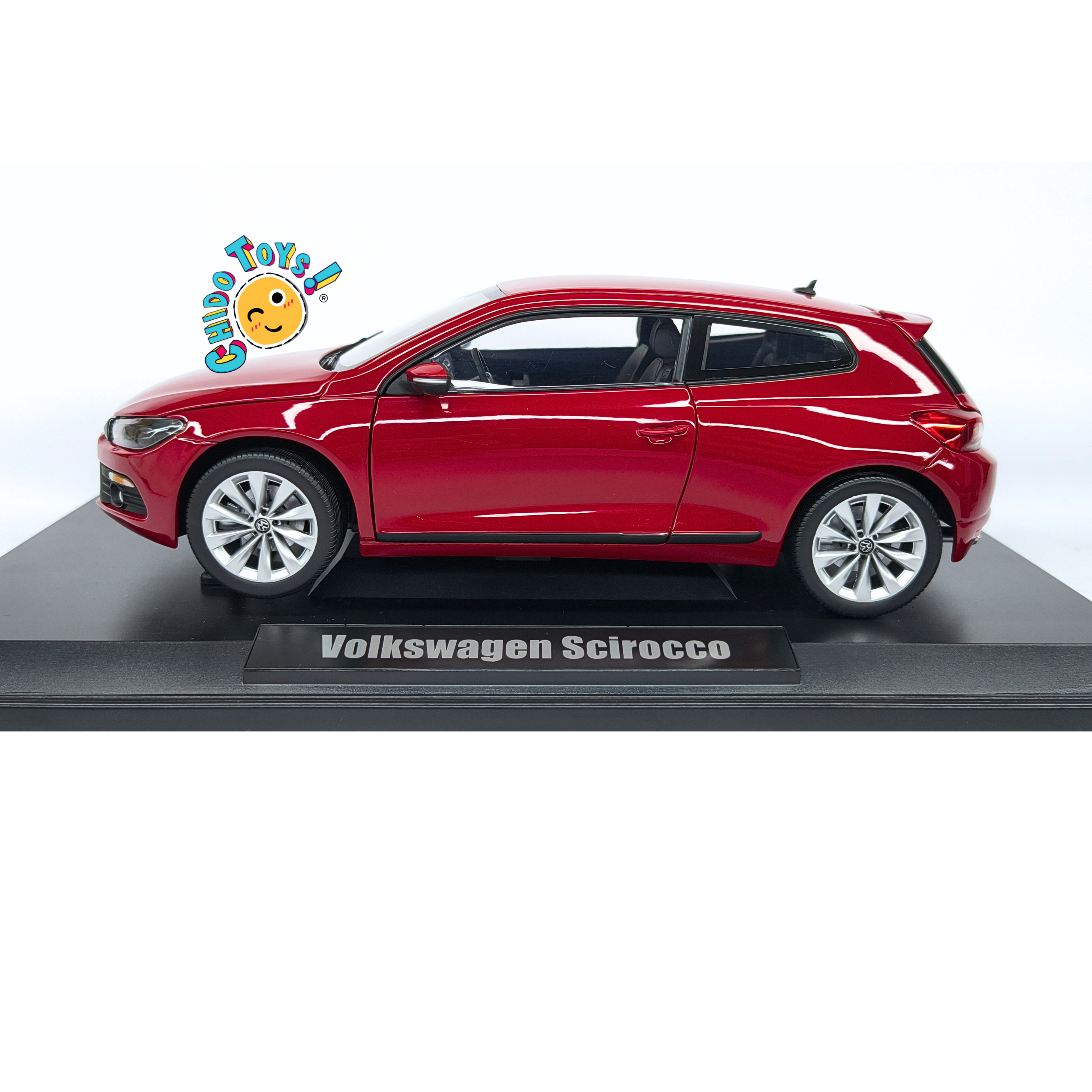 Norev Volkswagen Scirocco 2008 1:18 Salsa Red con apertura total