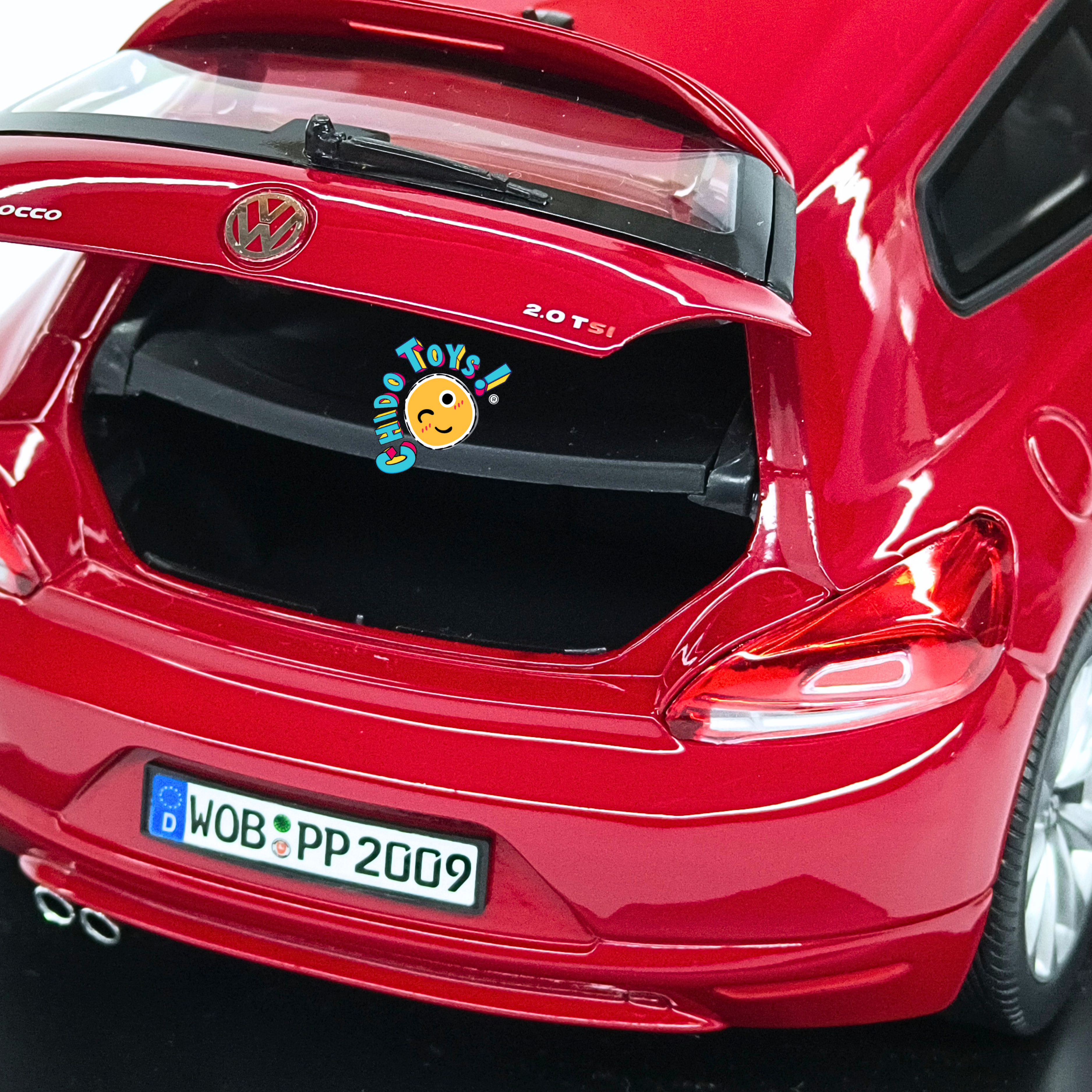 Norev Volkswagen Scirocco 2008 1:18 Salsa Red con apertura total
