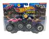 Hot Wheels Monster Trucks Dodge Charger y Rodger Dodger 1:64 con llantas gigantes y motores expuestos