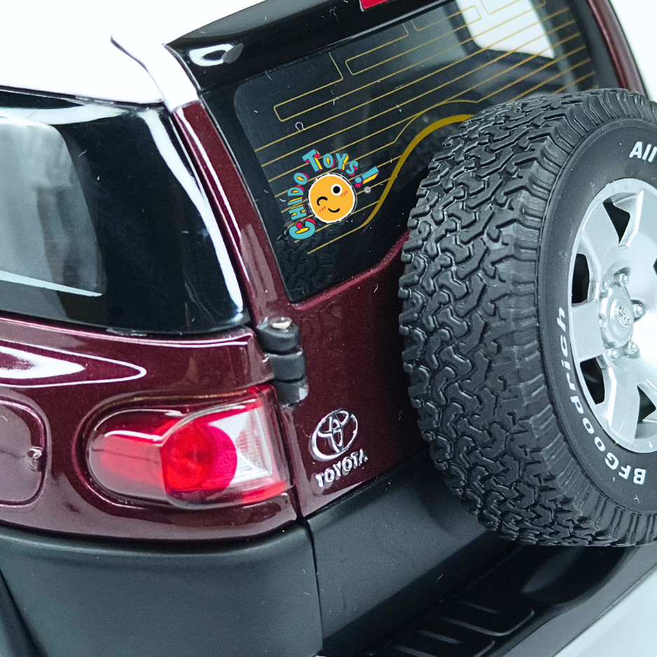 AUTOart Toyota FJ Cruiser Dealer Edition 1:18 Black Cherry Pearl Exclusivo con Techo Blanco