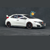 Ebbro Honda Civic Type R FK2 2015 1:18 Championship White apertura total