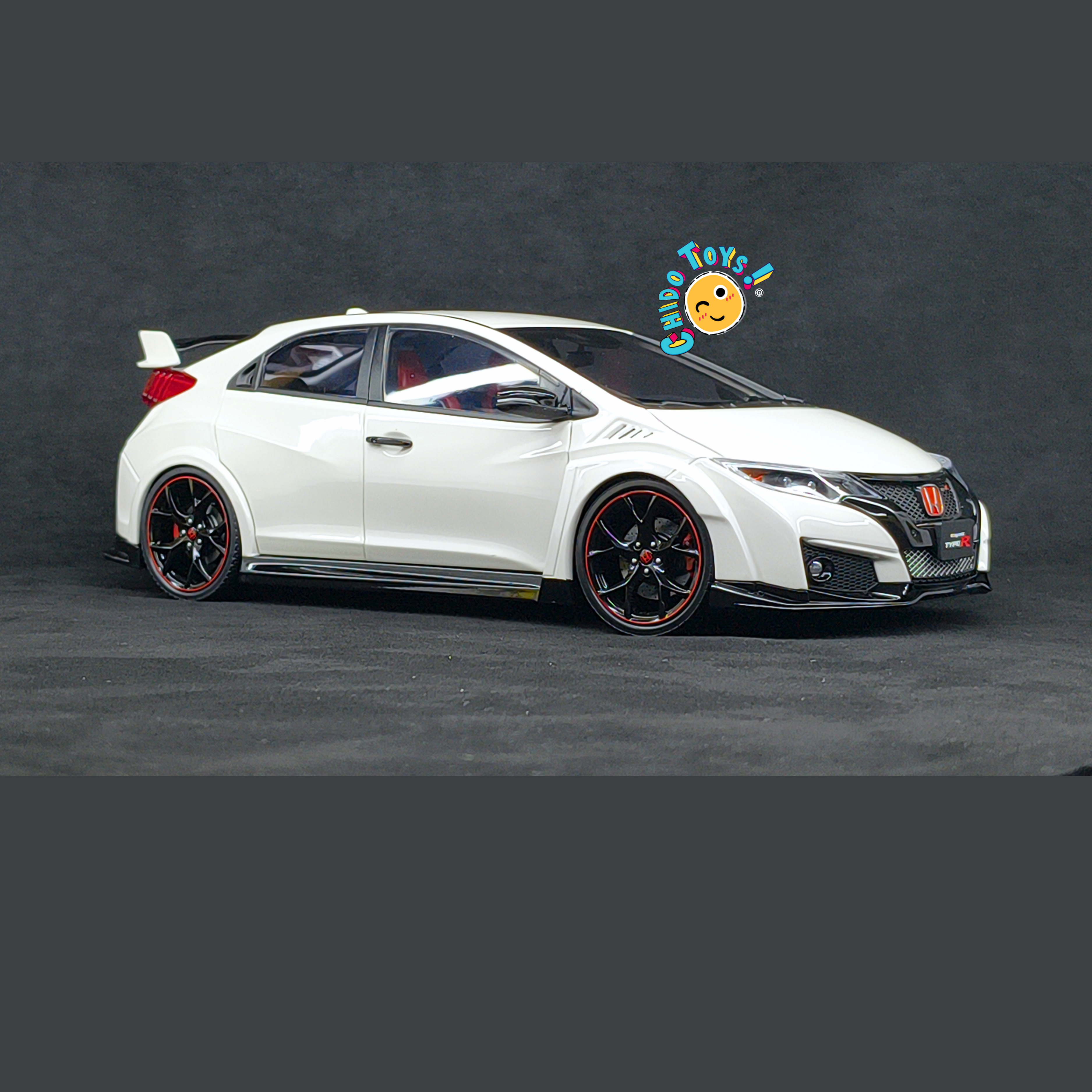 Ebbro Honda Civic Type R FK2 2015 1:18 Championship White apertura total