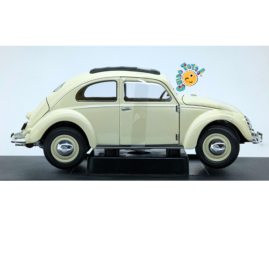 Welly Volkswagen Classic Beetle Split Window 1950 escala 1:18 color marfil