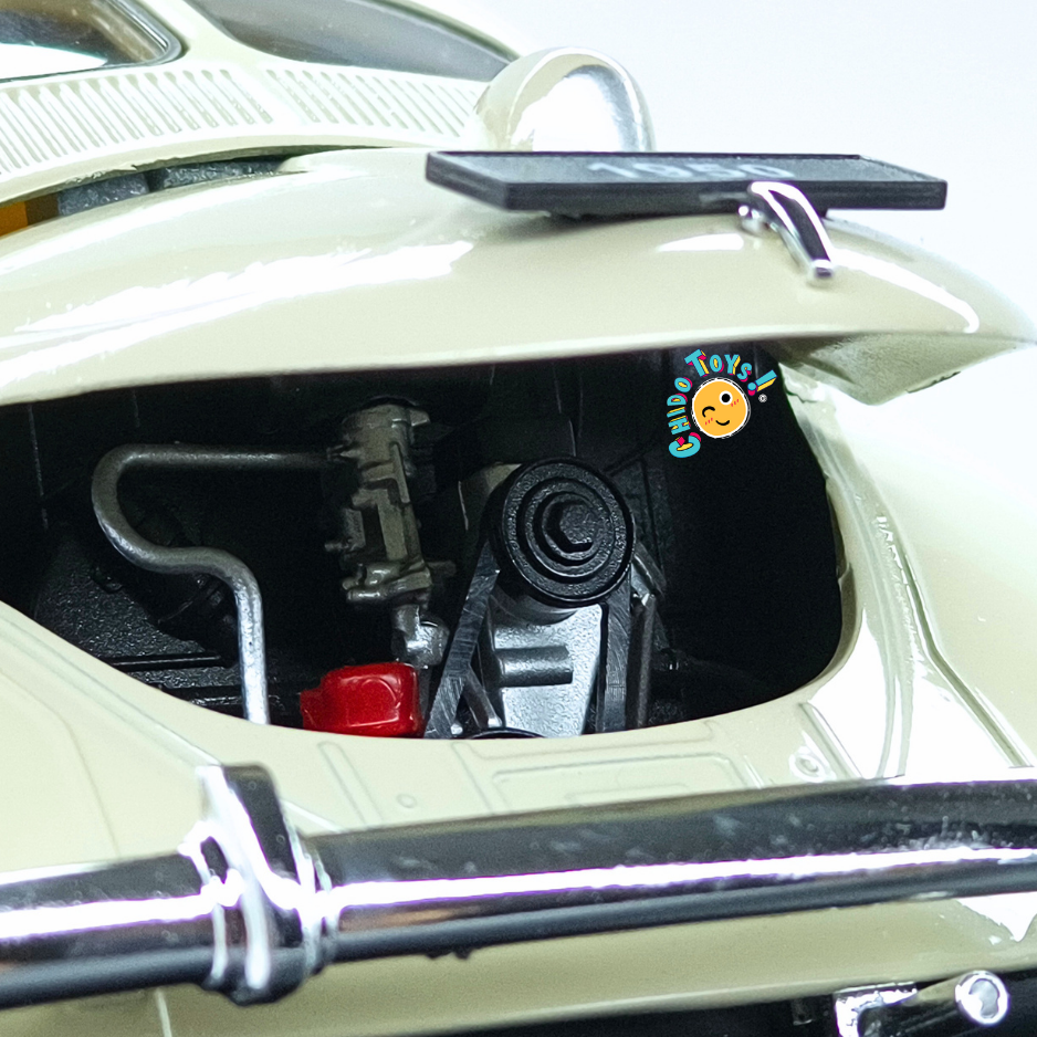 Welly Volkswagen Classic Beetle Split Window 1950 escala 1:18 color marfil
