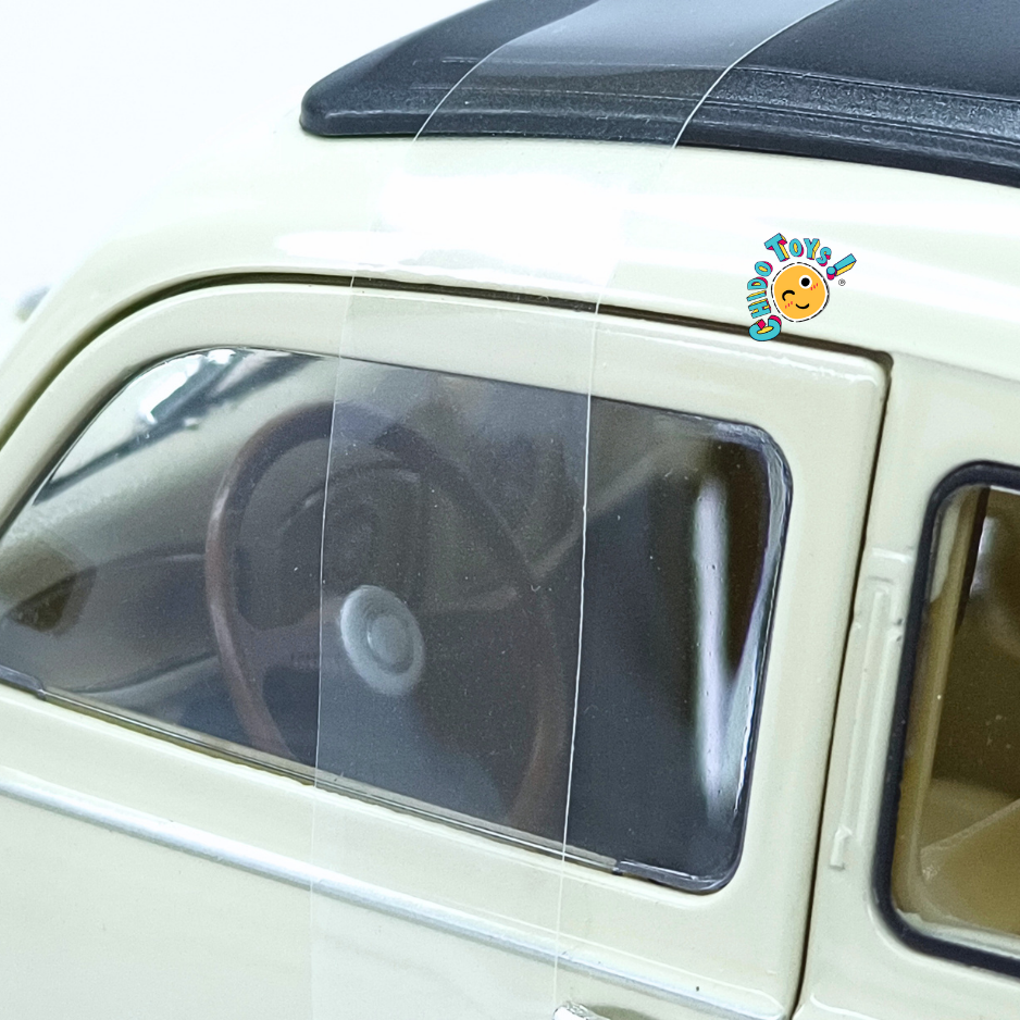 Welly Volkswagen Classic Beetle Split Window 1950 escala 1:18 color marfil