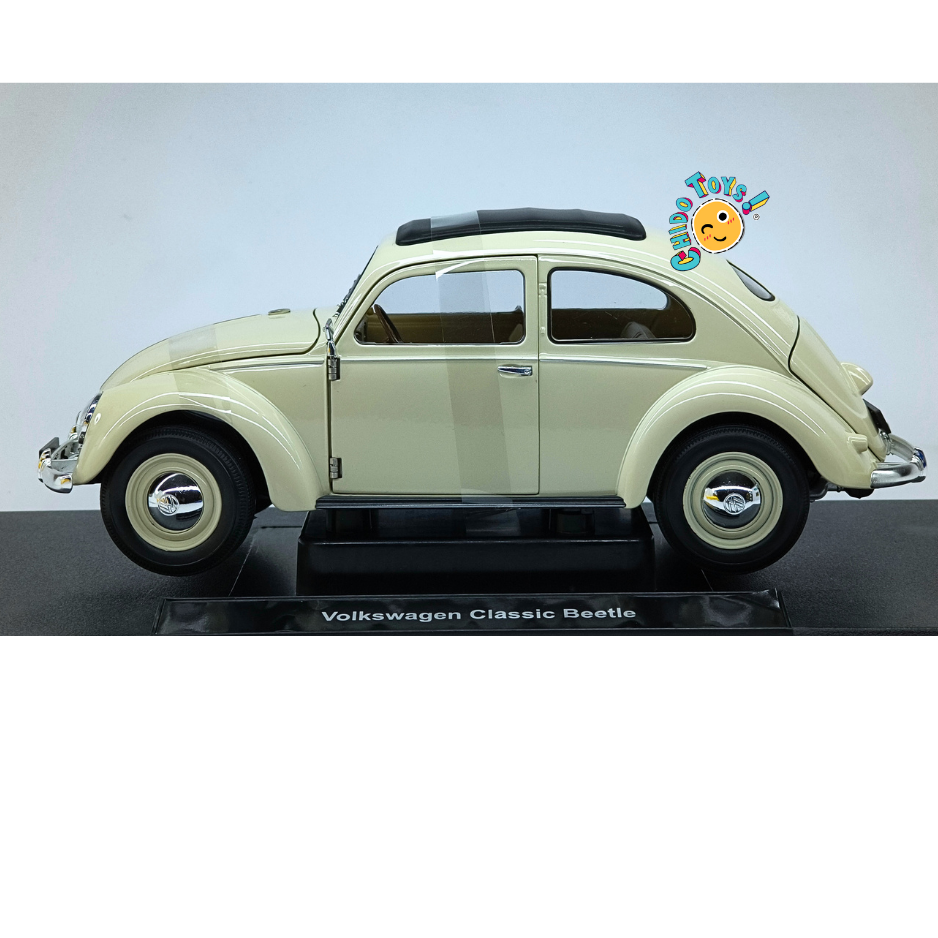 Welly Volkswagen Classic Beetle Split Window 1950 escala 1:18 color marfil