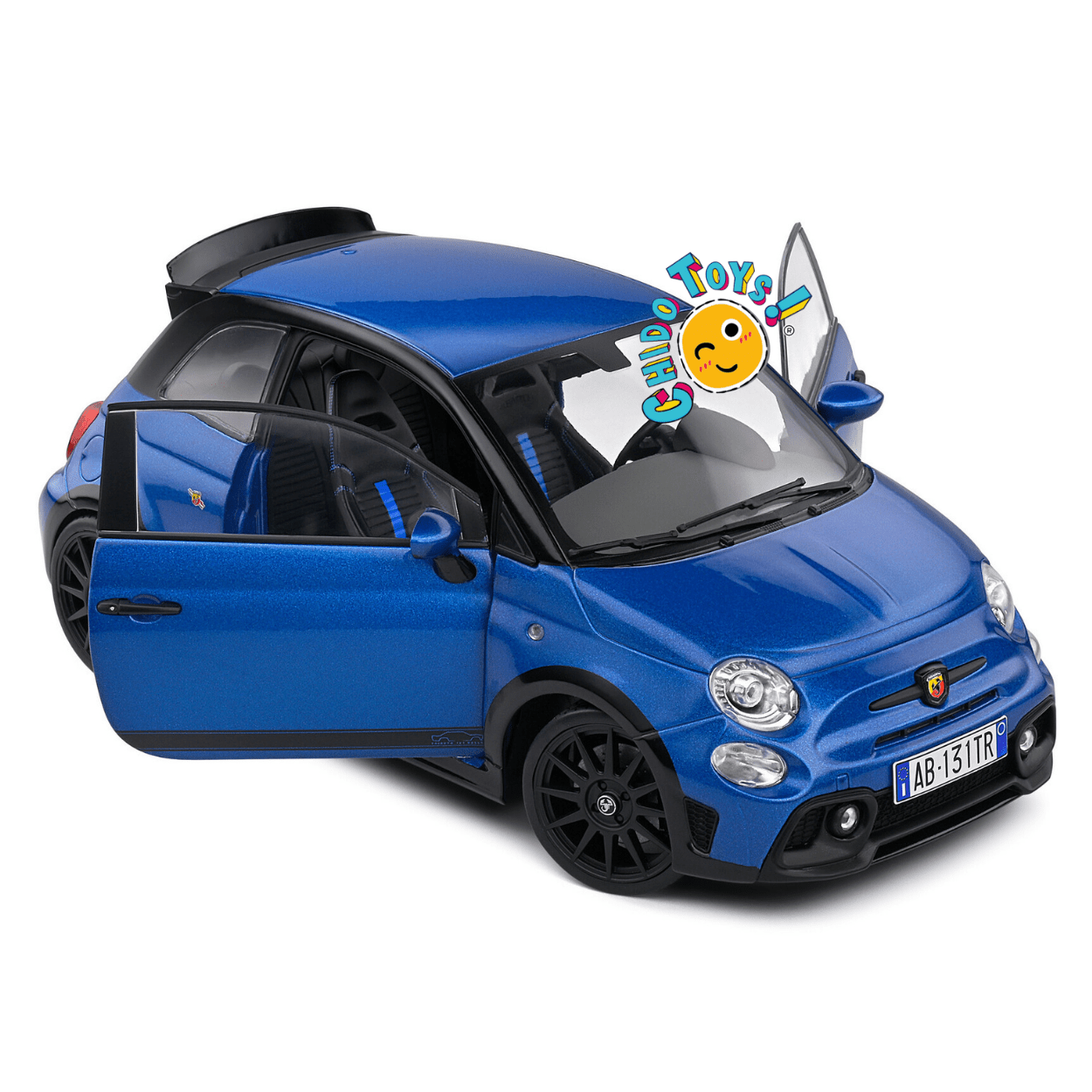 Abarth 595 Competizione Azul – Escala 1:18 Solido - Chido Toys