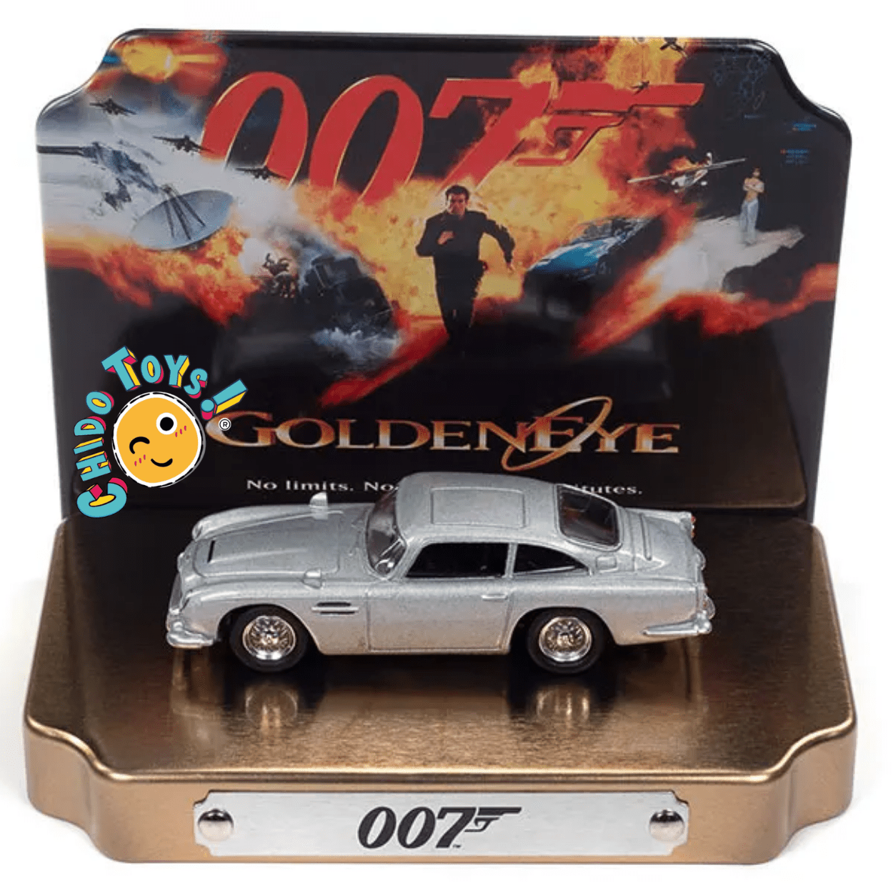 Aston Martin DB5 007 GoldenEye 1:64 Johnny Lightning – Edición Coleccionable - Chido Toys