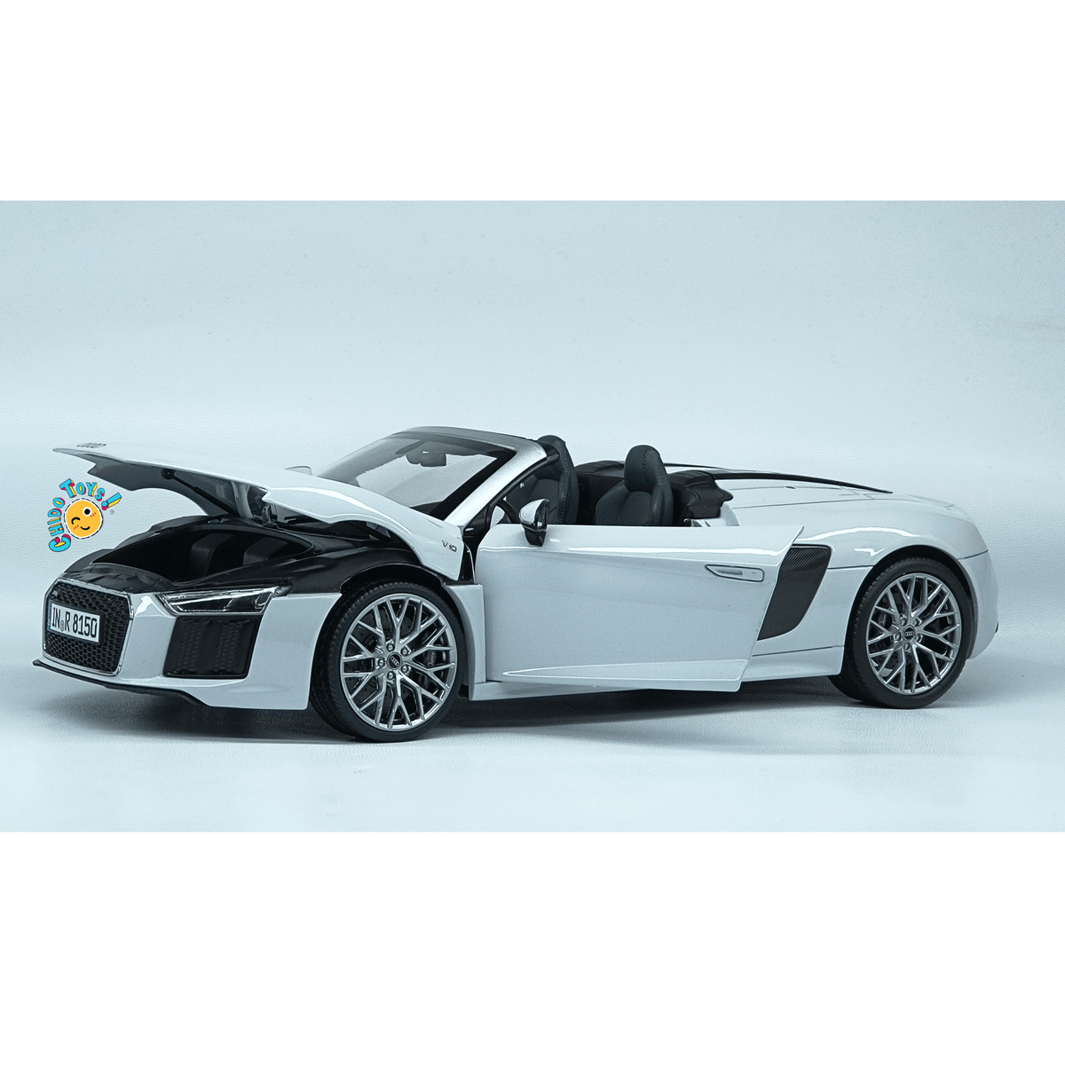 Audi R8 Spyder V10 2016 iScale 1:18 Suzuka Grey Dealer Edition - Chido Toys