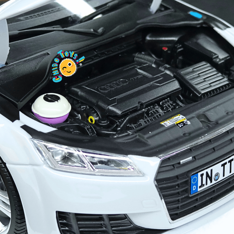 Audi TT Roadster 2014 Minichamps 1:18 Glacier White Dealers Edition - Chido Toys
