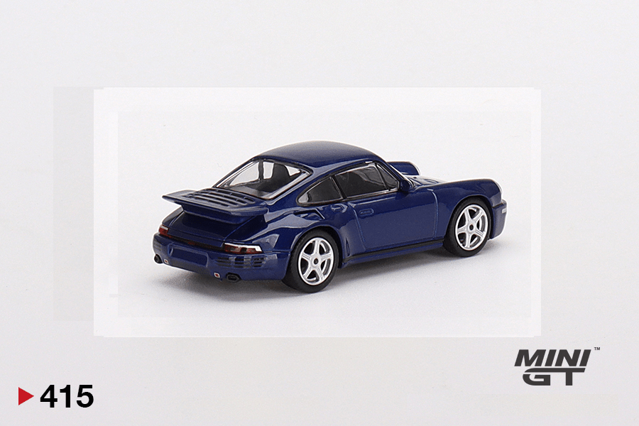 Auto a esala marca Mini GT Modelo RUF CTR Aniversario Azul oscuro - Chido Toys