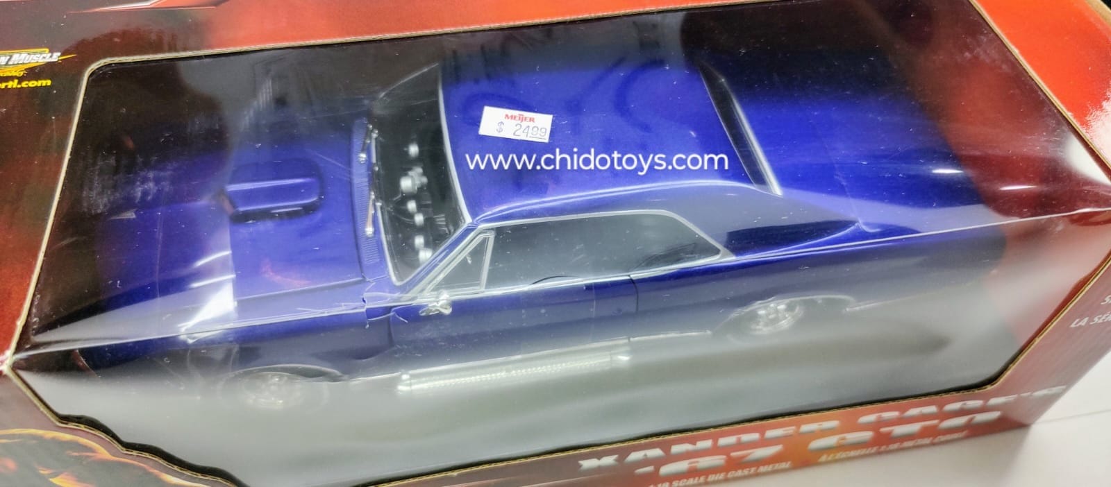 Auto a escala 1:18 marca American Muscle & ERTL, Modelo GTO 1967 - Chido Toys