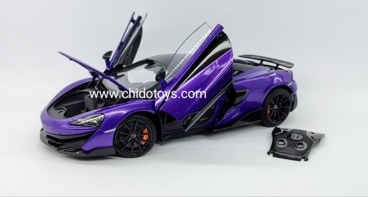 Auto a escala 1:18 marca LCD, Modelo Mclaren 600LT - Chido Toys