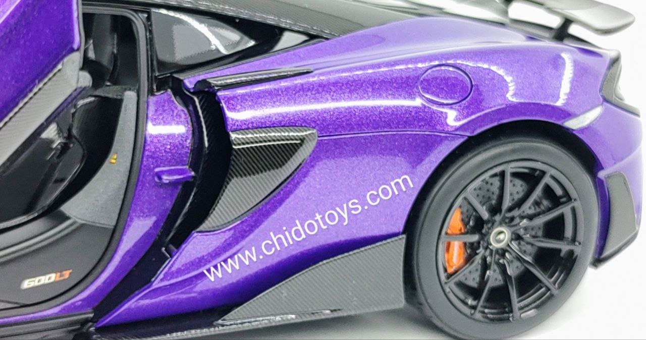 Auto a escala 1:18 marca LCD, Modelo Mclaren 600LT - Chido Toys