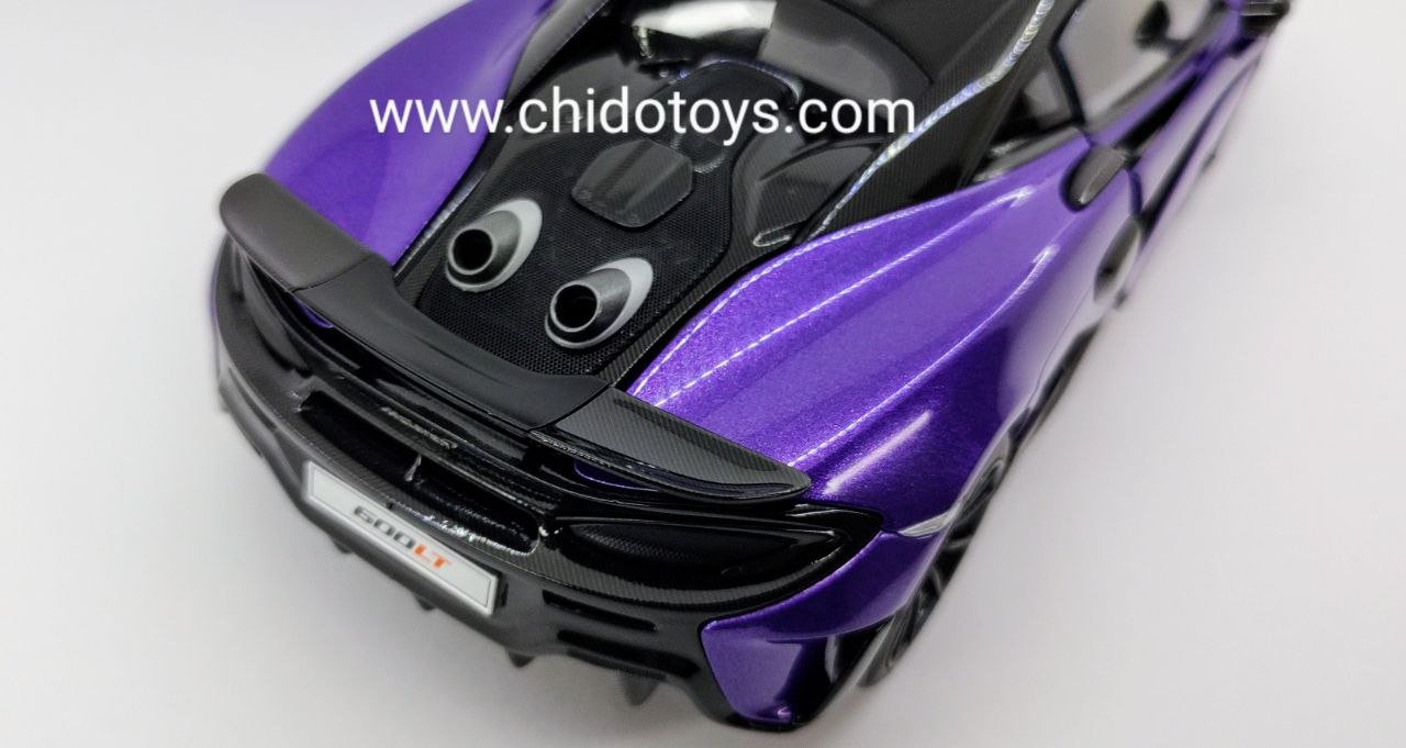 Auto a escala 1:18 marca LCD, Modelo Mclaren 600LT - Chido Toys