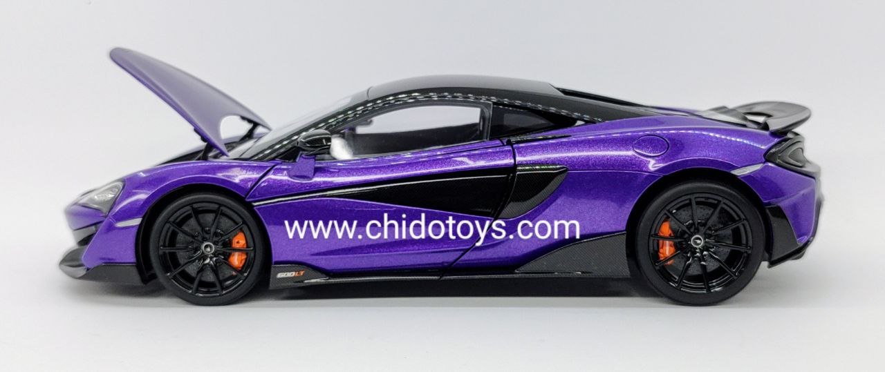 Auto a escala 1:18 marca LCD, Modelo Mclaren 600LT - Chido Toys