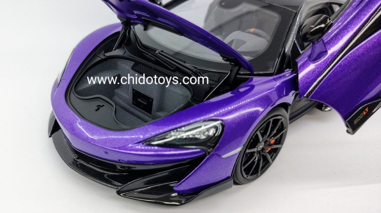 Auto a escala 1:18 marca LCD, Modelo Mclaren 600LT - Chido Toys