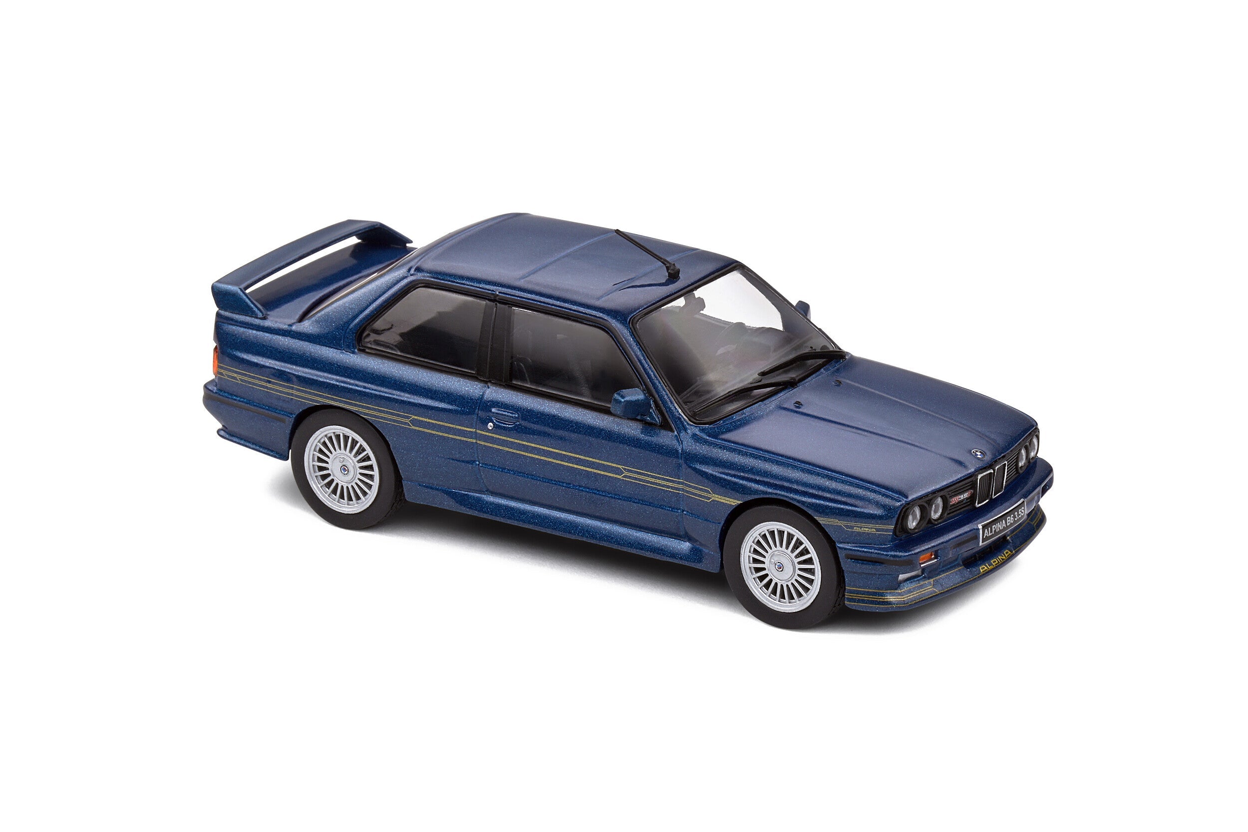 Auto a escala 1:18, marca Solido, Modelo ALPINA E30 B6 – ALPINA BLUE – 1989 - Chido Toys