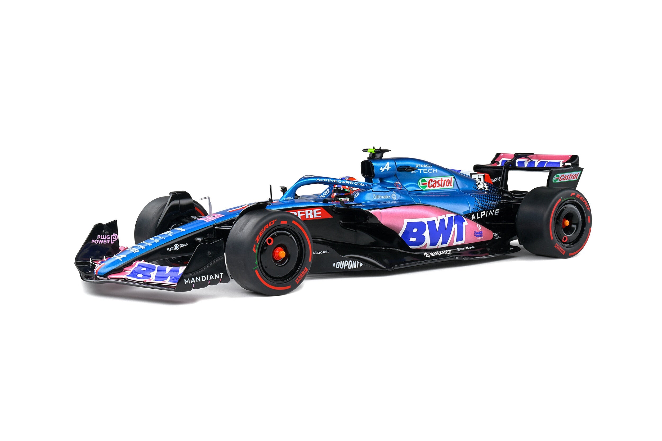 Auto a escala 1:18 marca Solido, Modelo Alpine 2022 A522 # E. Ocon GP Australia - Chido Toys