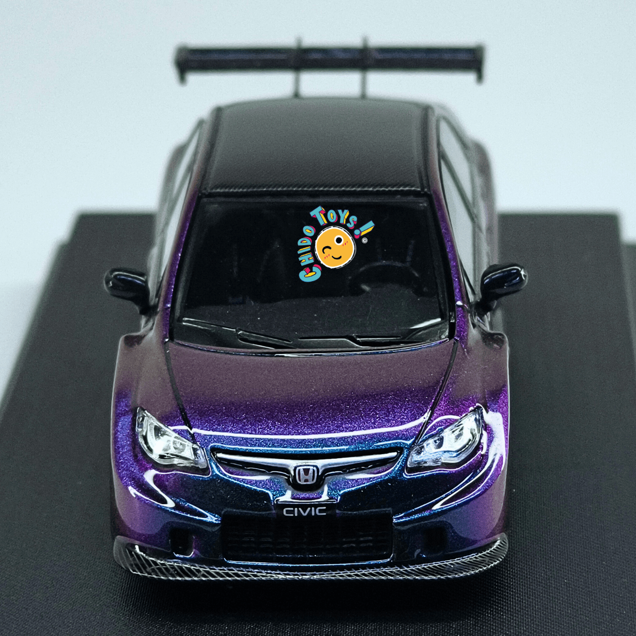 Auto a escala 1:64 TPC Honda Civic | Edición limitada 499 piezas | Efecto Camaleón - Chido Toys