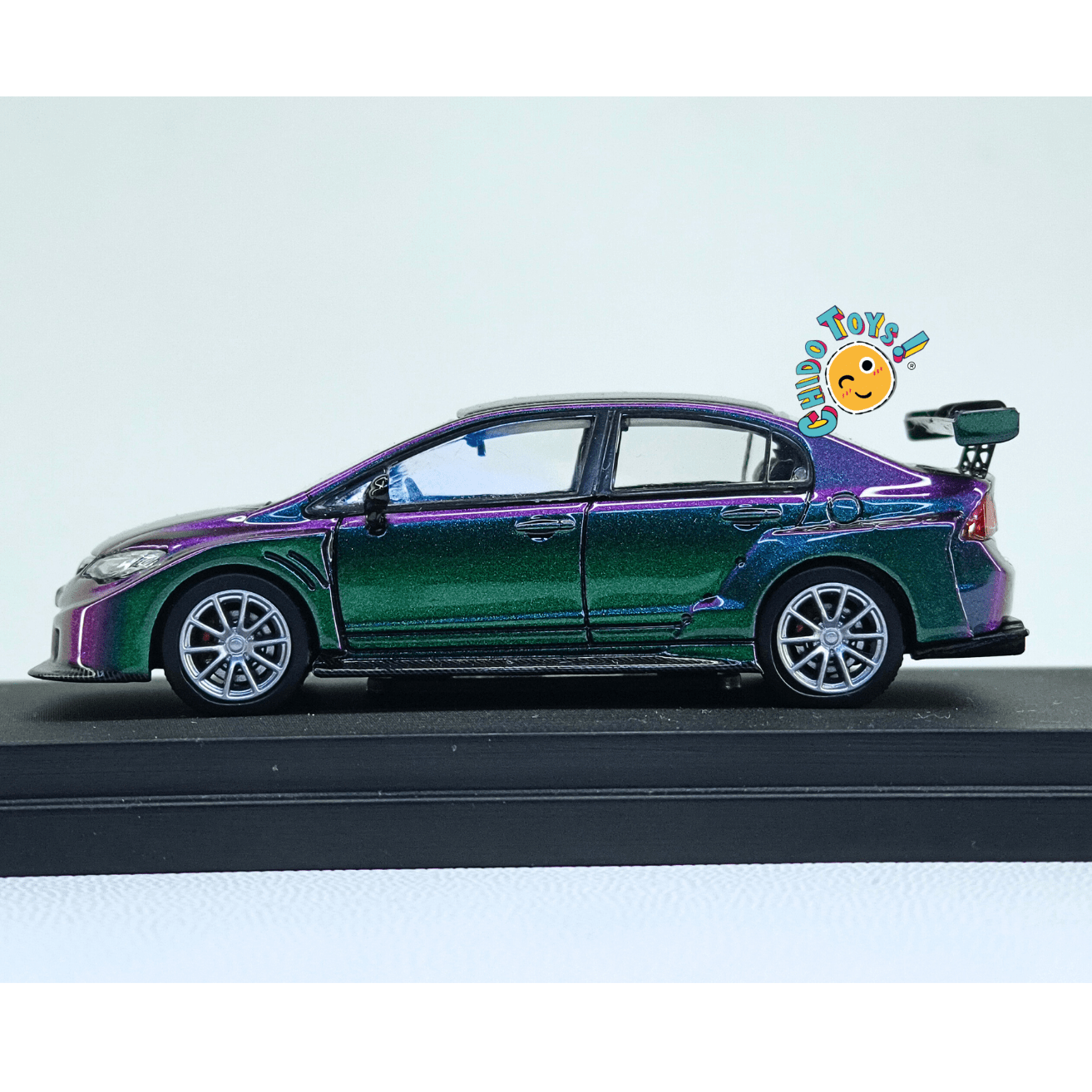 Auto a escala 1:64 TPC Honda Civic | Edición limitada 499 piezas | Efecto Camaleón - Chido Toys